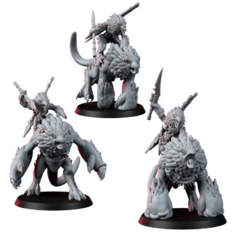 SKYBORN SCAVENGERS BEAST RIDERS WITH JAVELIN