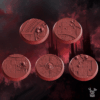 CRIMSON WINGS TOPPERS SET 60MM 40MM 32MM