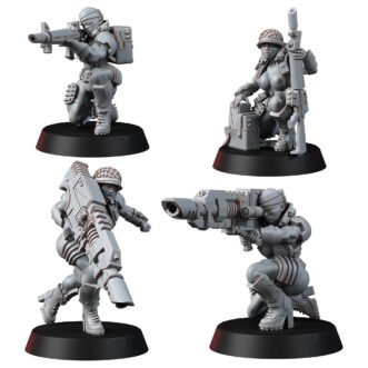 JUNGLE FIGHTERS LASER CANNON TEAMS (PIN-UP) (4U)