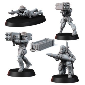 JUNGLE FIGHTERS MISSILE LAUNCHER TEAMS (PIN-UP) (4U)