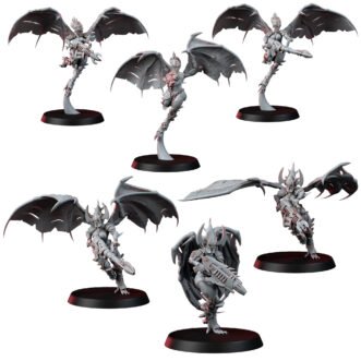 WINGED REAVERS WITH ASSAULT WEAPONS (PIN-UP)
