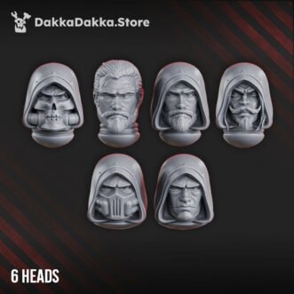 BLACK GRYPHONS HERO HEADS SET