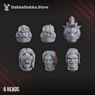 CRIMSON WINGS HERO HEADS SET