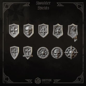 ETERNAL CRUSADERS SHOULDER SHIELDS