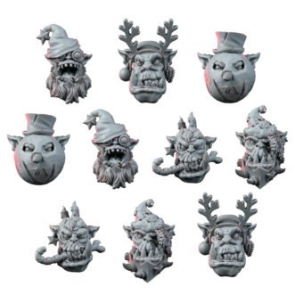 ORK CHRISTMAS BOY HEADS (10U)