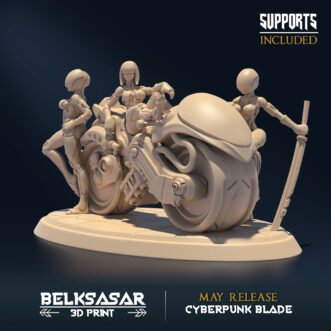 CYBERPUNK BLADE NEON NIGHTHUNTRESS