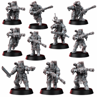 SOLAR GUARD INFANTRY SQUAD WITH FLAMERS