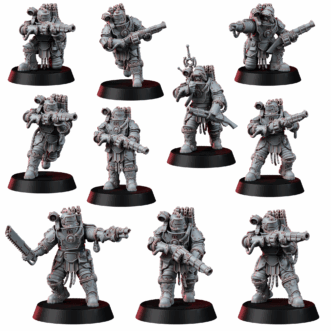 SOLAR GUARD INFANTRY SQUAD WITH GRENADE LAUNCHERS