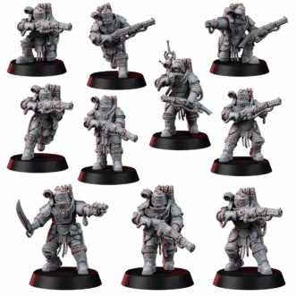 SOLAR GUARD INFANTRY SQUAD WITH MELTA