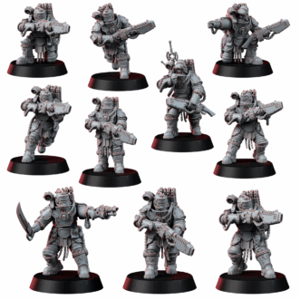 SOLAR GUARD INFANTRY SQUAD WITH PLASMA