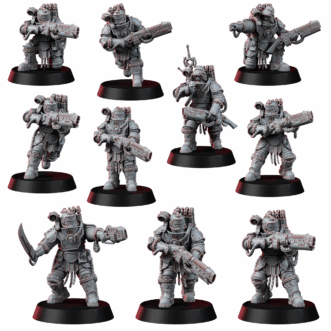 SOLAR GUARD INFANTRY SQUAD WITH VOLKITES