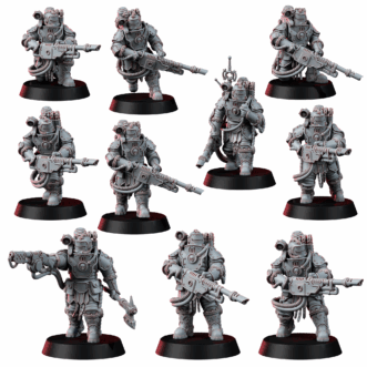 SOLAR GUARD INFANTRY WITH HOT-SHOT LASGUN