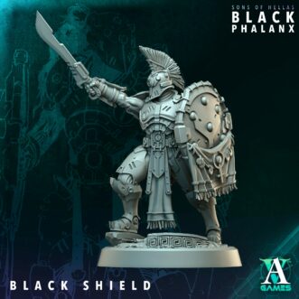 BLACK PHALANX HOPLITES AND SHIELD