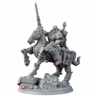 KNIGHTS OF THE TEMPLE CAPTAIN ON MECHANIZED WARHORSE