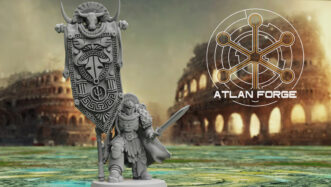 KNIGHTS MINOAN WAR BANNERS AND STANDARD BEARER