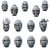 SPACE CORPS HUMAN SUPER SOLDIER HEADS SET
