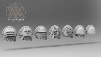 KNIGHTS TEMPLAR CRUSADERS SHOULDER PADS