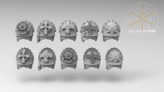 KNIGHTS TEMPLAR NOBLE KNIGHTS SHOULDER PADS