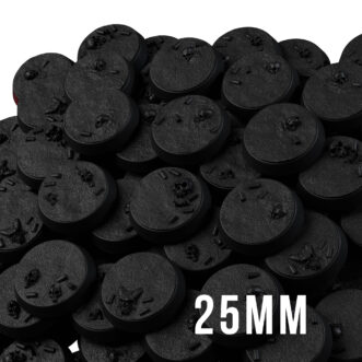 25MM ROUND PLASTIC BASES (SKULLS & SHELLS EDITION)