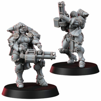 BATTLE NUN GATLING SHOCKRIFLES LIGHT ARMOR