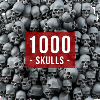 HUMAN JAWLESS SKULLS (1000U)