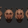 SPACE NUNS ANIME OLD STYLE HEAD SET (16U)