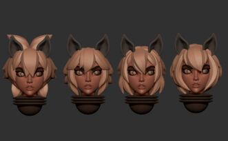 SPACE NUNS ANIME OLD STYLE HEAD SET (16U)