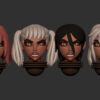 SPACE NUNS ANIME OLD STYLE HEAD SET (64U)
