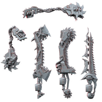 DARK CHAOS CHAINSAW SWORD WEAPONS PACK (5U) (RIGHT)
