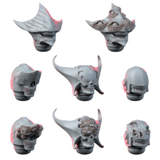 DARK CHAOS FACELESS AND GOGGLE EYED HEADS PACK (8U)