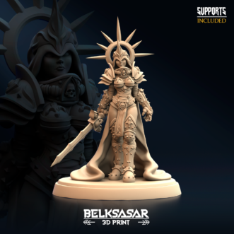 SAINT STATUE ON BASE 32MM