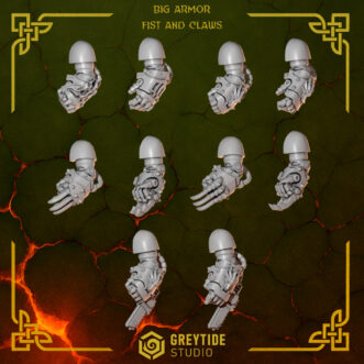 ANVIL WARDENS BIG ARMOR FISTS AND CLAWS (LEFT)