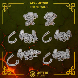 ANVIL WARDENS GRAV ARMOR HELLFIRE GUNS (TWO HANDED)