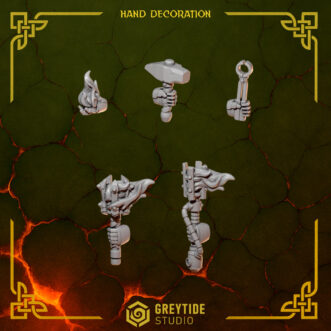ANVIL WARDENS HAND DECORATION (LEFT)
