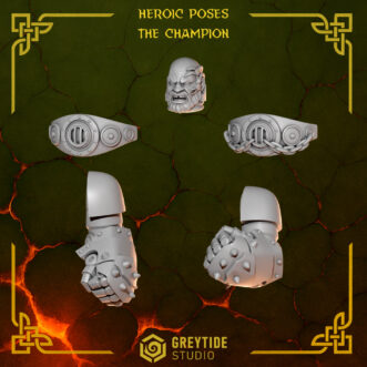 ANVIL WARDENS HEROIC POSES THE CHAMPION (LEFT)