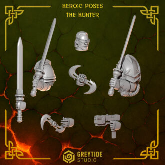 ANVIL WARDENS HEROIC POSES THE HUNTER (LEFT)