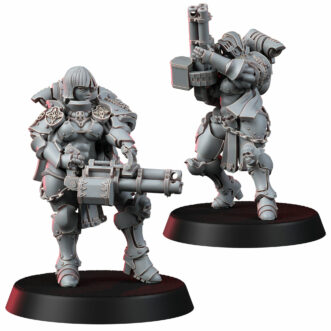 BATTLE NUN GATLING SHOCKRIFLES MEDIUM ARMOR