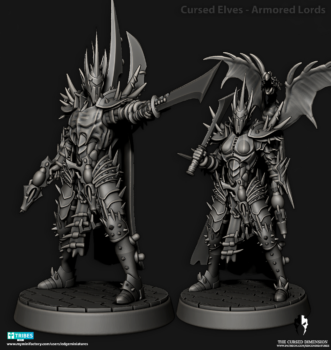 CURSED ELVES ARMORED LORDS
