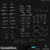 CURSED ELVES WEAPONS AND HEADS