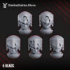 UNHOLY SPACE PIPER THE CURSED HEADS SET V1