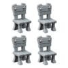 DECORATIONS - WOODEN CHAIRS SET (4U)