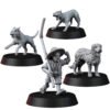 HALFLINGS - FARMER AND DOGS (4U)