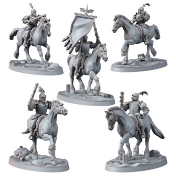 HUMANS - MOUNTED PISTOLIERS HANDGUNNERS V2 (5U)