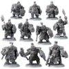ORCS - BLACK WASTE MELEE WEAPON & SHIELD (10U)