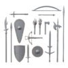 KNIGHTS - MEDIEVAL WEAPONS (16U)