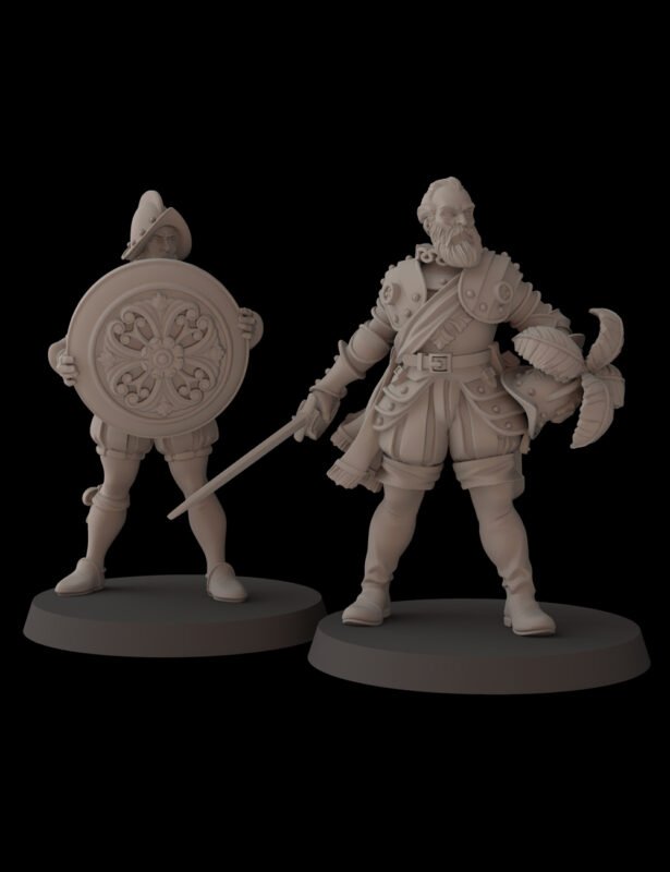 KNIGHTS - GENERAL AND SHIELD BEARER