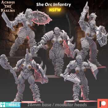 ORCS - DUNGEON LADIES INFANTRY (PIN-UP)