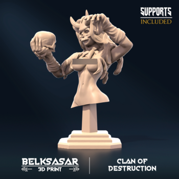 CLAN OF DESTRUCTION - BUST (PIN-UP)